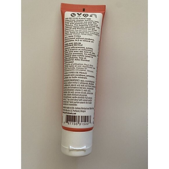 NEW Pacifica Glow Baby Brightening Face Wash VEGAN Vitamin C 1.4 fl oz 40 ml - Picture 2 of 2